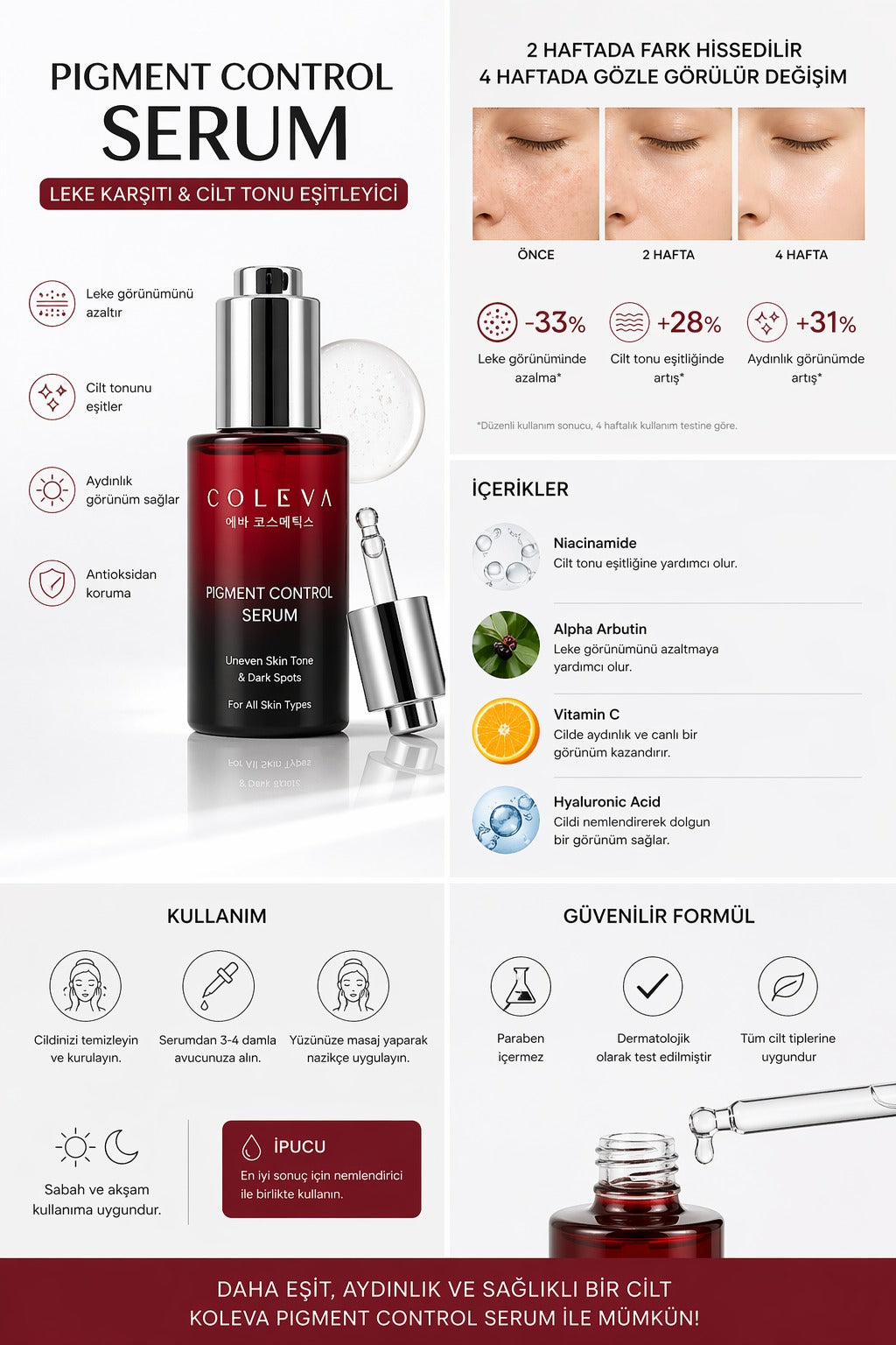 Pigment Control Serum - Leke Karşıtı Aydınlatma Serumu